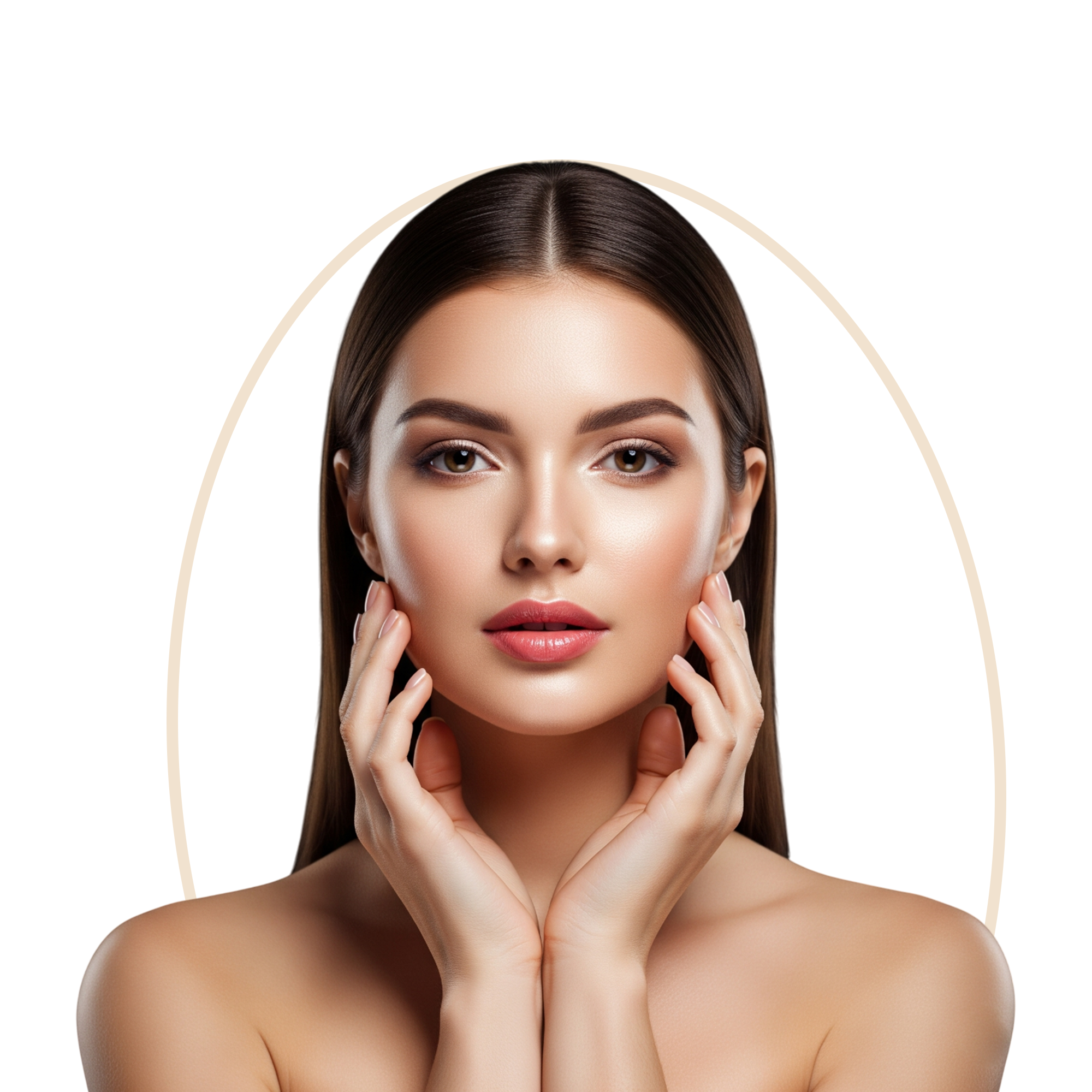 Mulher com pele saudável